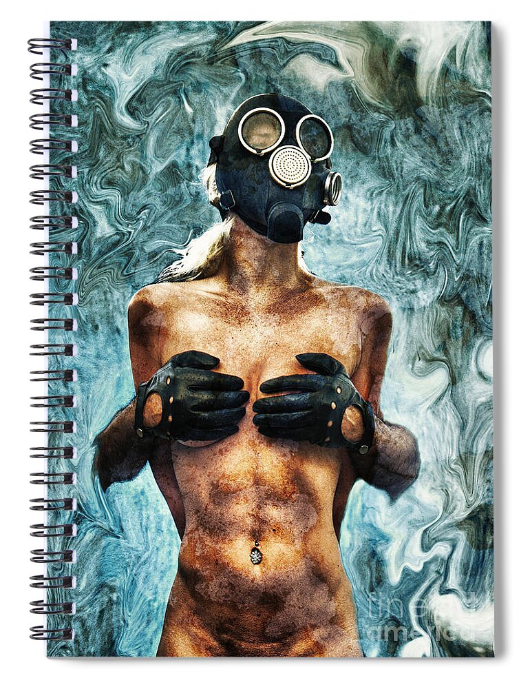  Art Spiral Notebook featuring the photograph Hold Me If I M Dying 2 by Stelios Kleanthous