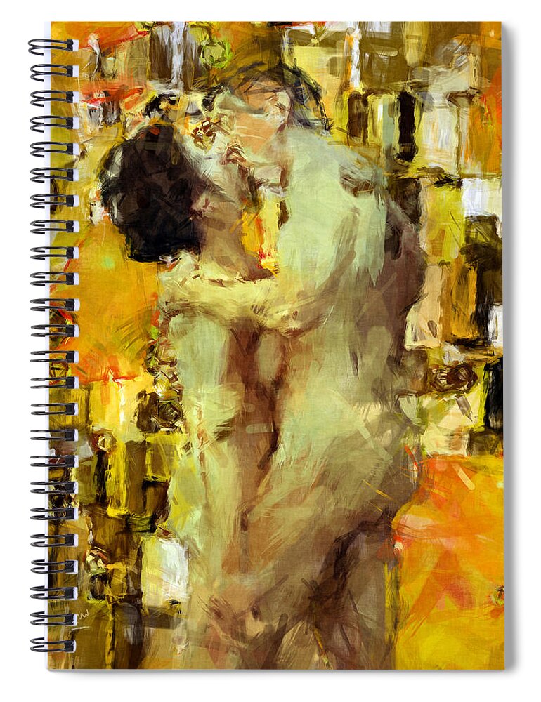 Nudes Spiral Notebook featuring the photograph Hold Me Tight by Kurt Van Wagner