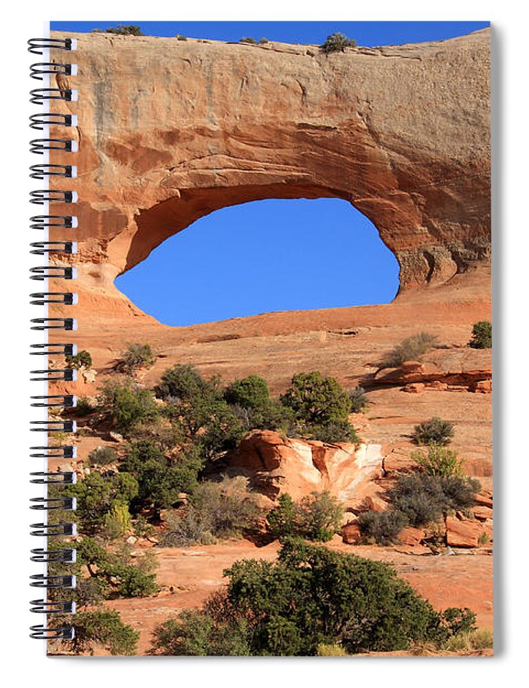 Utah Spiral Notebook featuring the photograph Wilson's Arch, Utah by Aidan Moran