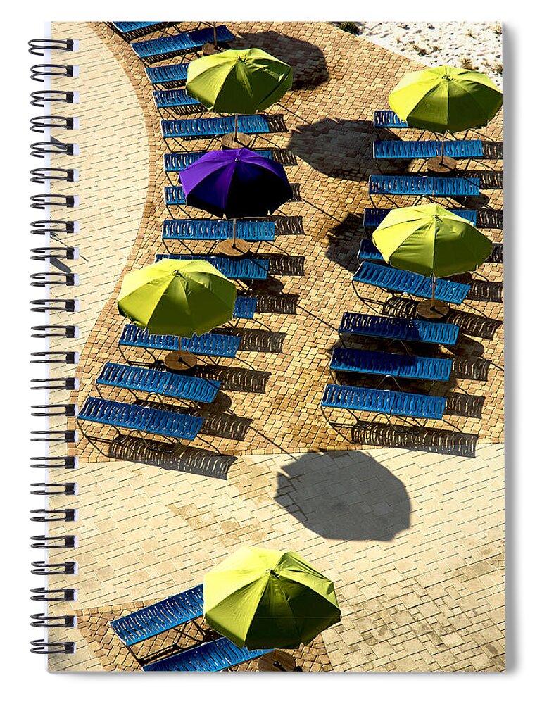 Beach Spiral Notebook featuring the photograph Holiday by Kathy Bassett