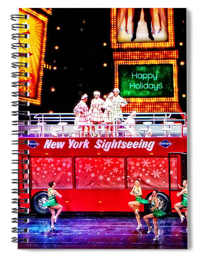 Manhattan Spiral Notebook featuring the photograph Holiday Sightseeing by Mike Martin