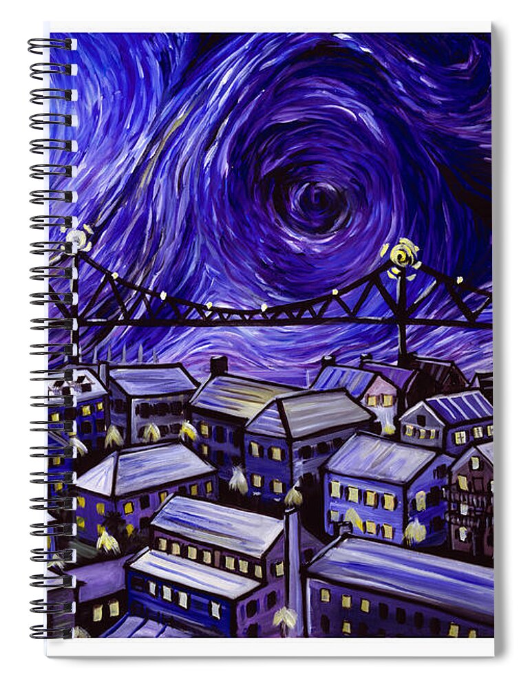 Nature Spiral Notebook featuring the painting Holy City by James Hill