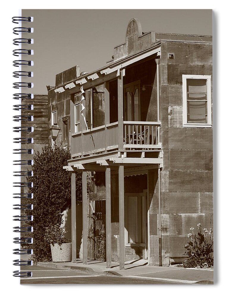 Historic Isleton California Spiral Notebook featuring the digital art Home Alone by Joseph Coulombe