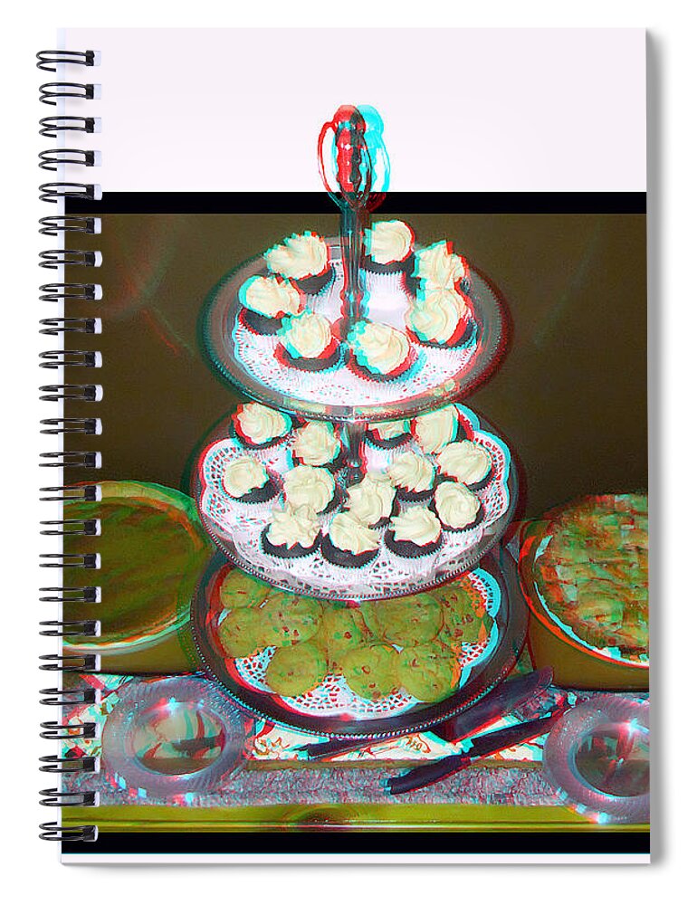 3d Spiral Notebook featuring the photograph Home For The Holidays - Use Red-Cyan 3D Glasses by Brian Wallace