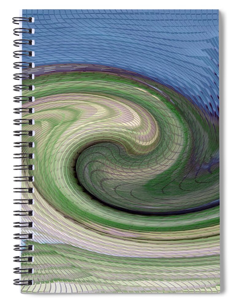 Dream Spiral Notebook featuring the photograph Home Planet - Gravity Well by Bill Owen