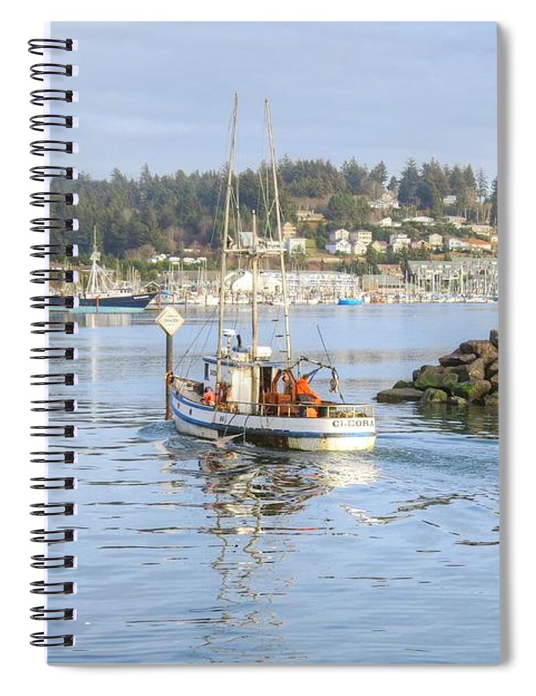 Sky Spiral Notebook featuring the photograph HomeBound 0023 by Kristina Rinell