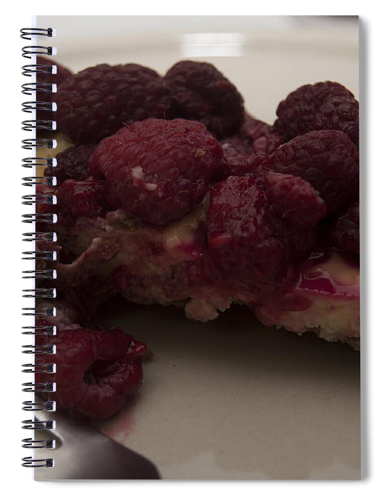 Cheesecake Spiral Notebook featuring the photograph Homemade Cheesecake by Miguel Winterpacht