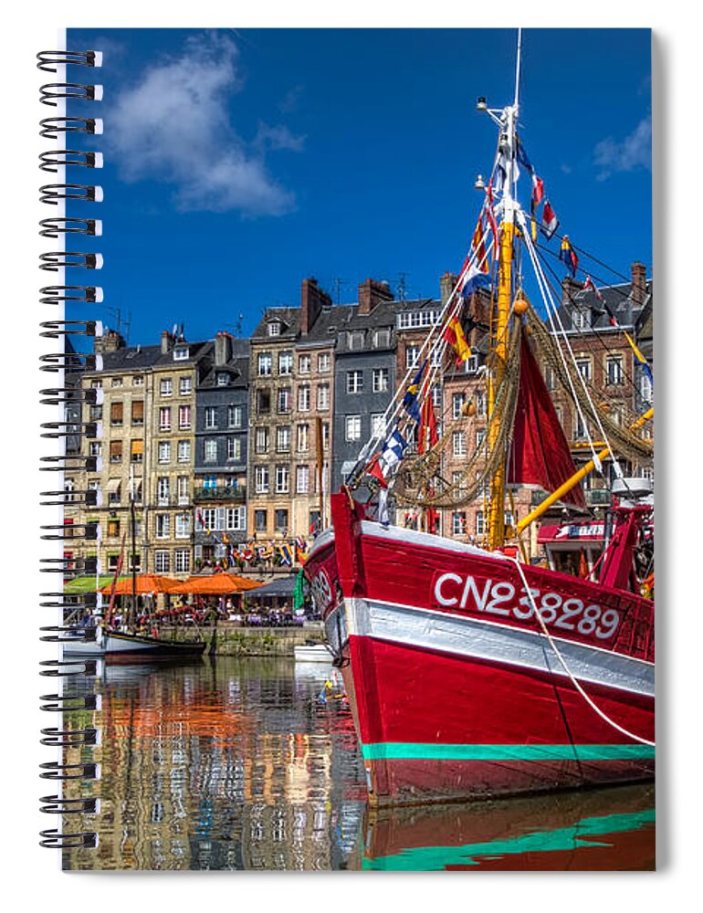 France Spiral Notebook featuring the photograph Honfleur Normandy by Tim Stanley
