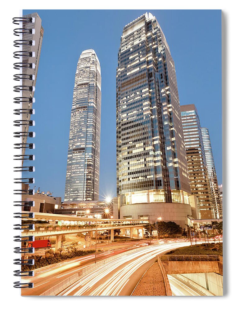 Chinese Culture Spiral Notebook featuring the photograph Hongkong City Life by Thirty three