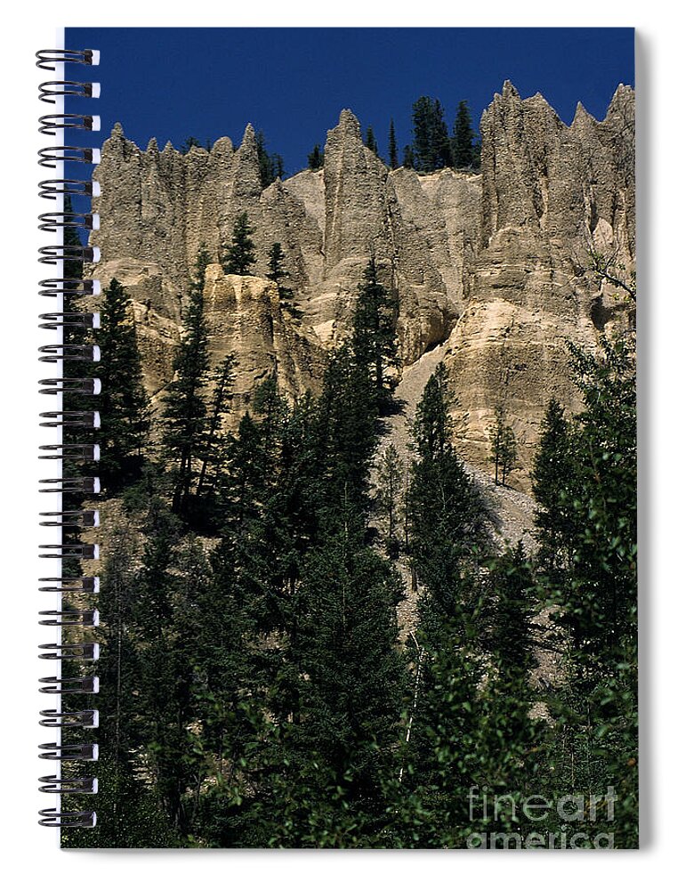 British Columbia Spiral Notebook featuring the photograph HooDoo's by Sharon Elliott