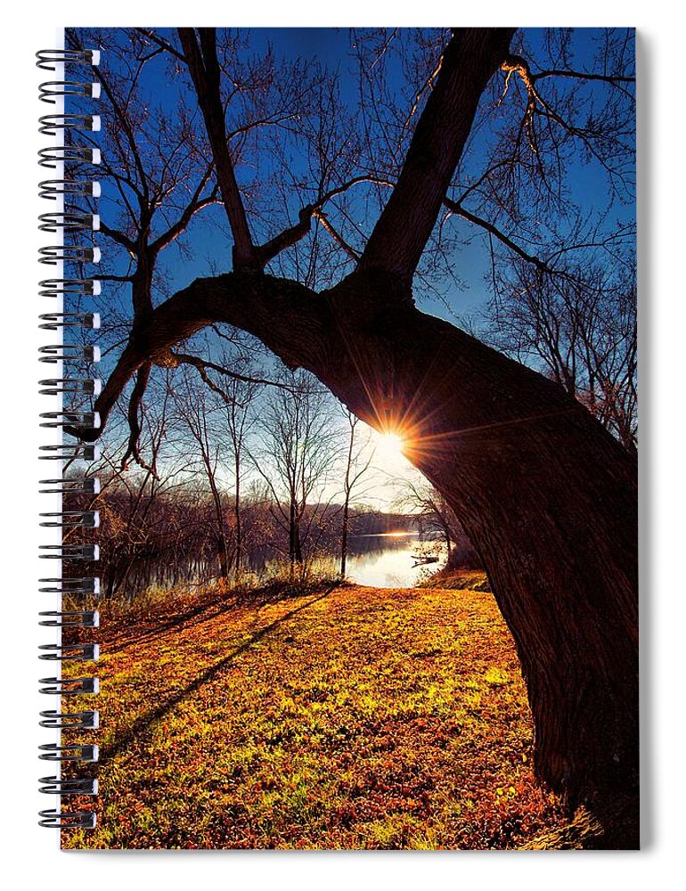 Landscapes Spiral Notebook featuring the photograph Hook or Crook by Robert McCubbin