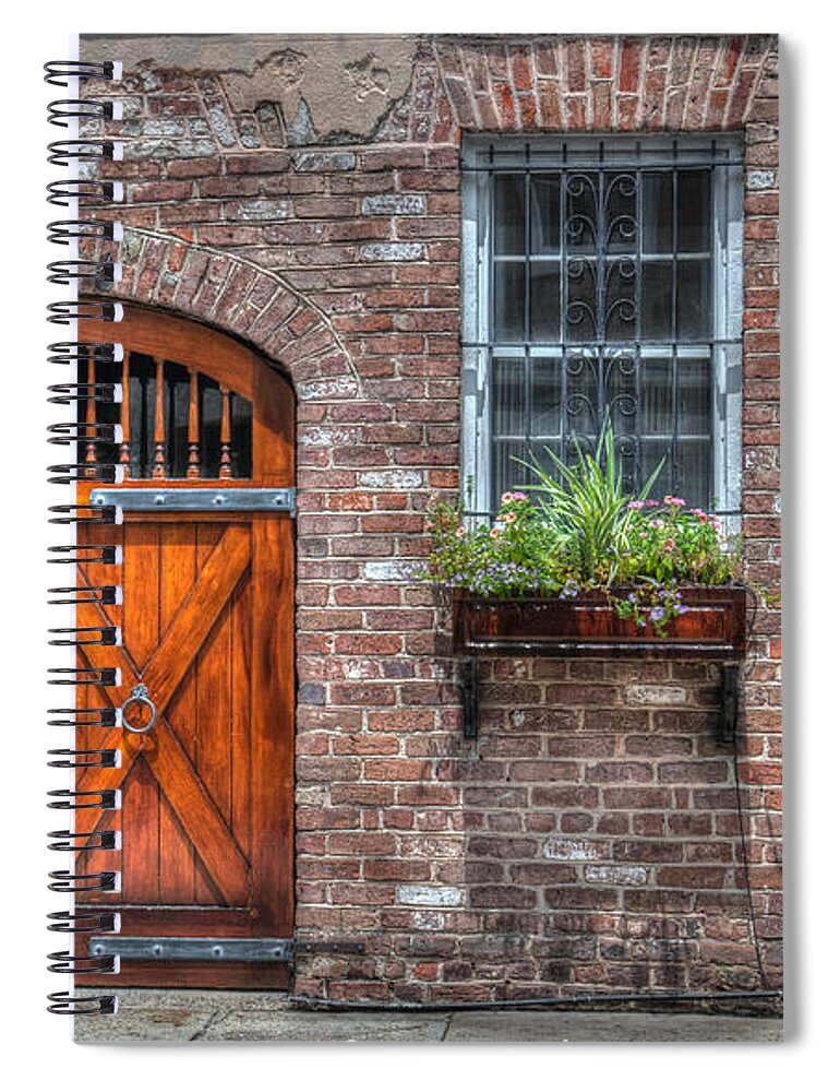Carriage Spiral Notebook featuring the photograph Horse Carriage Doors by Dale Powell