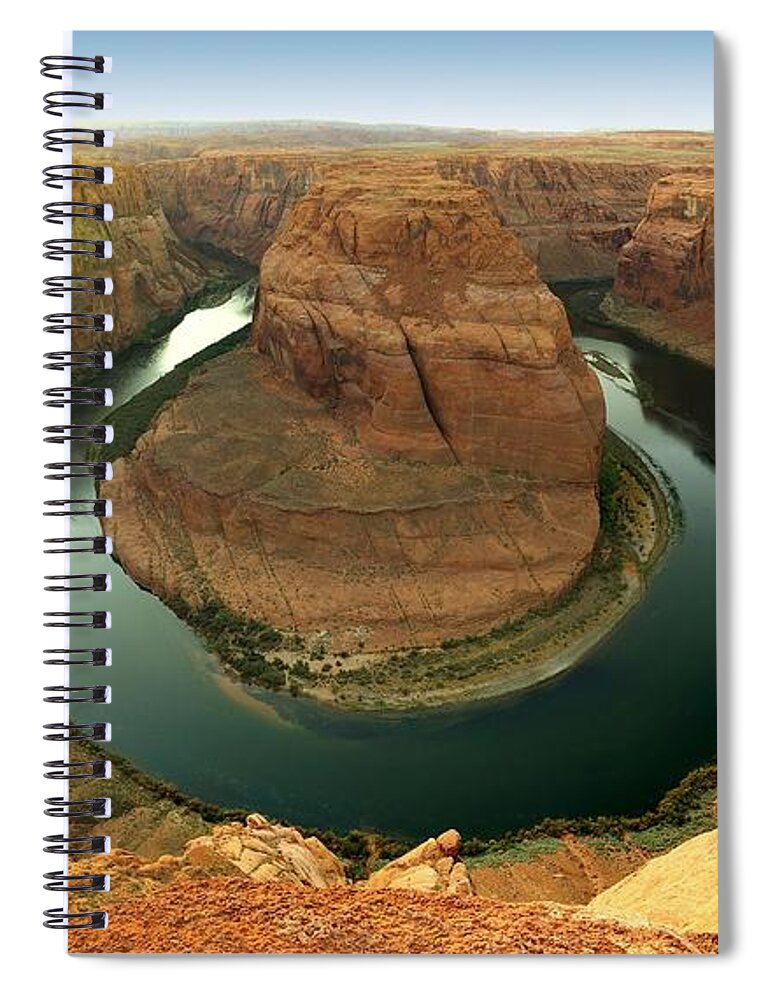 Horseshoe Spiral Notebook featuring the photograph Horseshoe by David Andersen