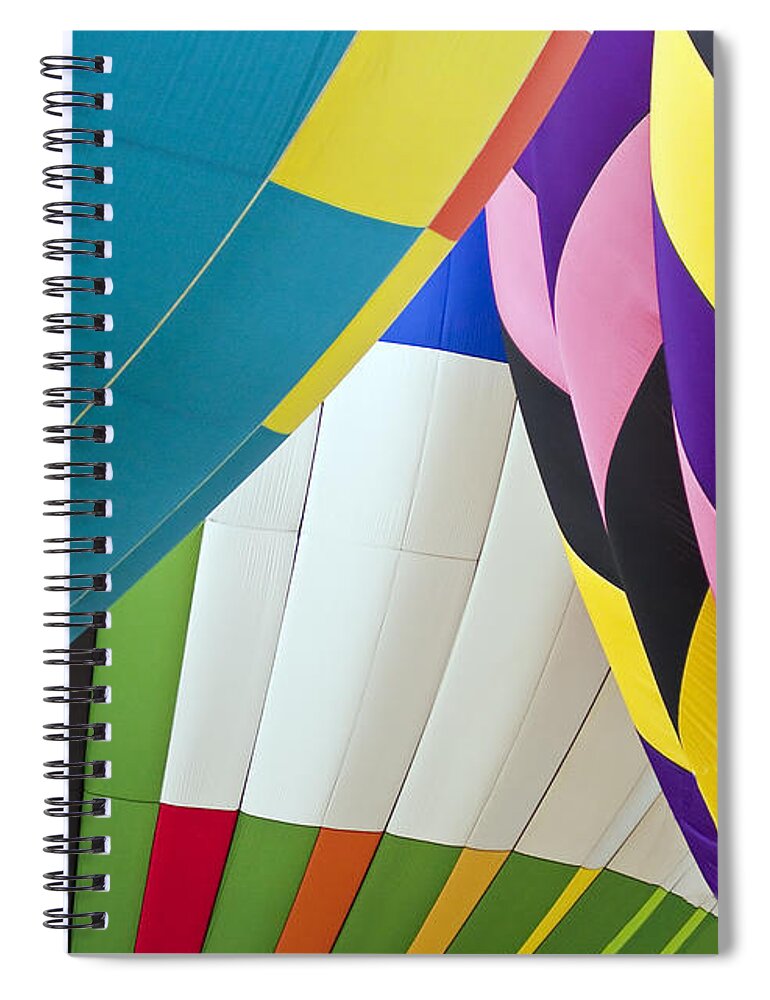 Transportation Spiral Notebook featuring the photograph Hot Air Balloon by Marcia Colelli