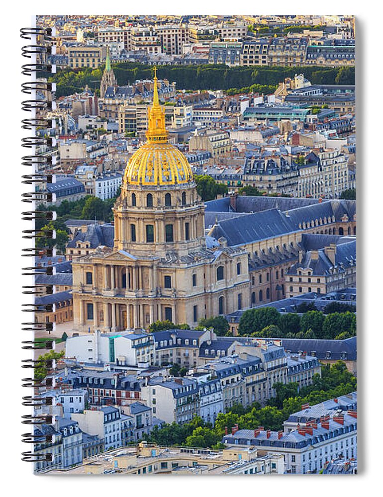 Les Invalides Quarter Spiral Notebook featuring the photograph Hotel National Des Invalides, Paris by Pawel Libera