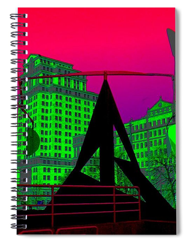 Outside Spiral Notebook featuring the photograph Hotlanta by Cleaster Cotton