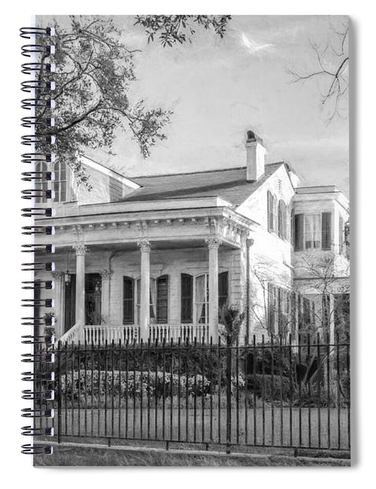 Mansions Spiral Notebook featuring the photograph House on St. Charles Ave NOLA by Kathleen K Parker