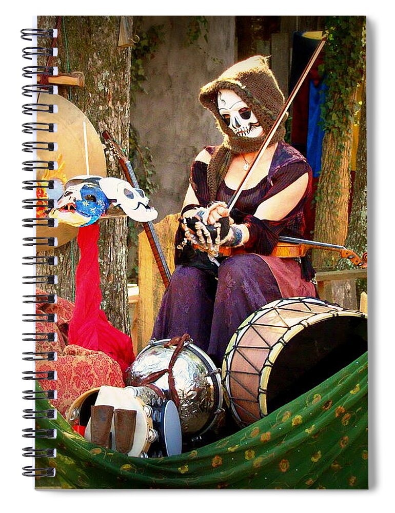 Fine Art Spiral Notebook featuring the photograph How Death Makes a Living by Rodney Lee Williams