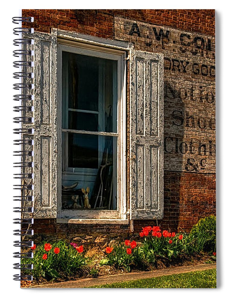 Window Spiral Notebook featuring the photograph How Much Is That Bunny In The Window by Lois Bryan