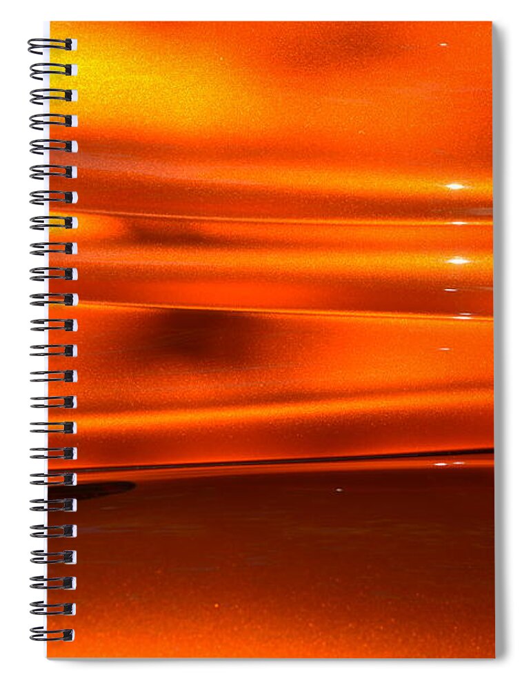 Orange Spiral Notebook featuring the photograph Hr150 by Dean Ferreira
