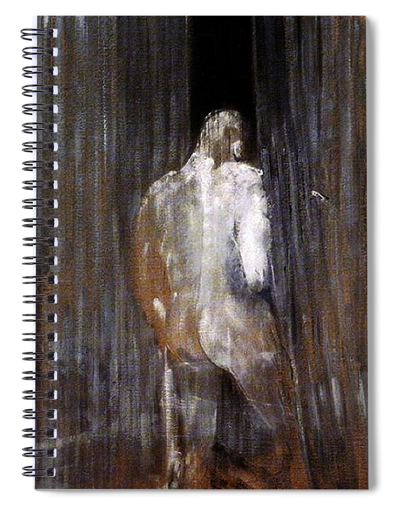 Human Form Spiral Notebook featuring the painting Human Form by Francis Bacon