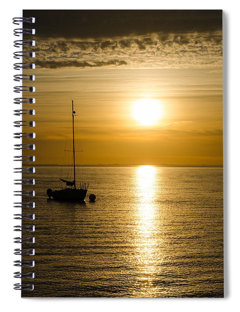 Sea Spiral Notebook featuring the photograph I Am Not Afraid by Jordan Blackstone