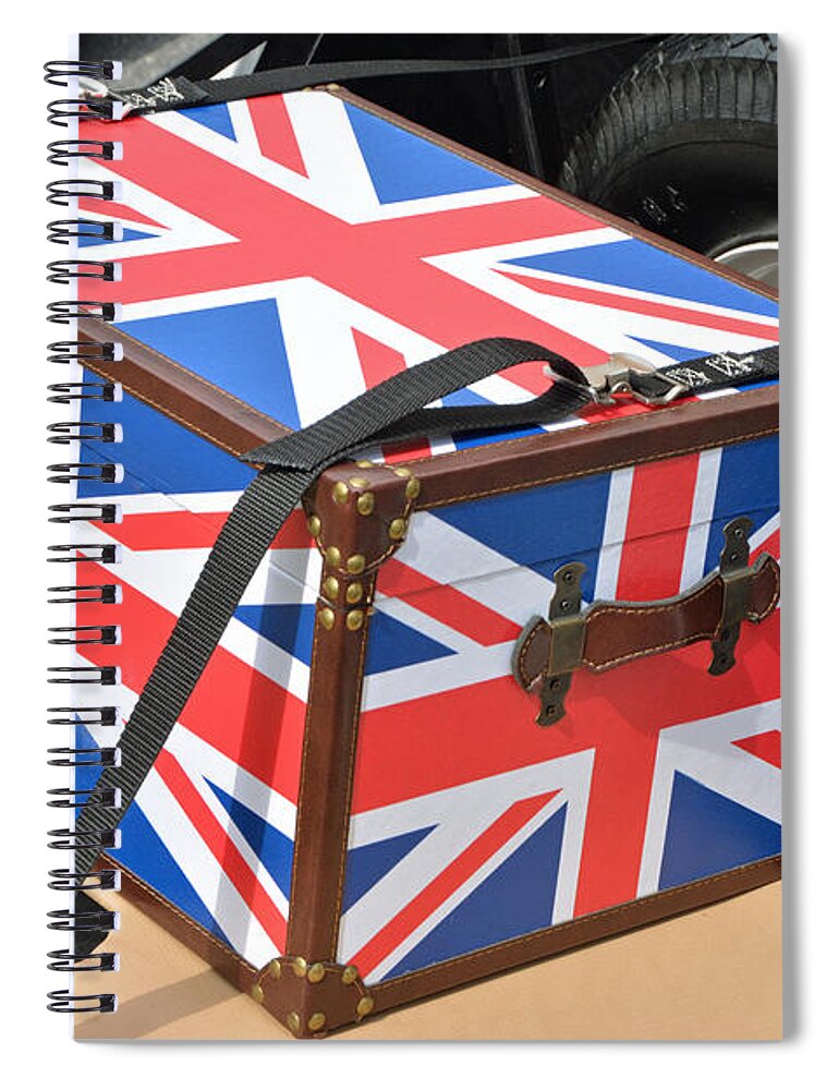 Britain Spiral Notebook featuring the photograph I come with some baggage by John Schneider