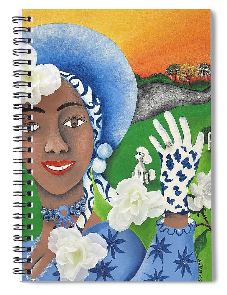 Sabree Spiral Notebook featuring the painting I Got 'Em by Patricia Sabreee