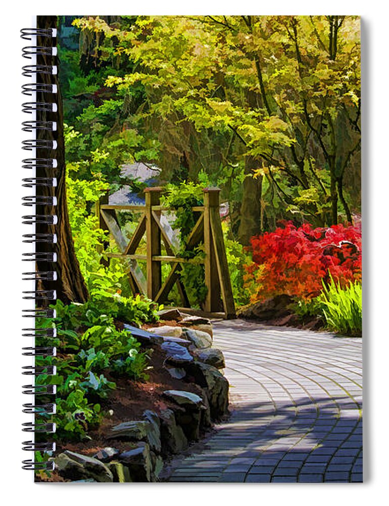 I Walk Through The Garden Alone Spiral Notebook For Sale By Jordan