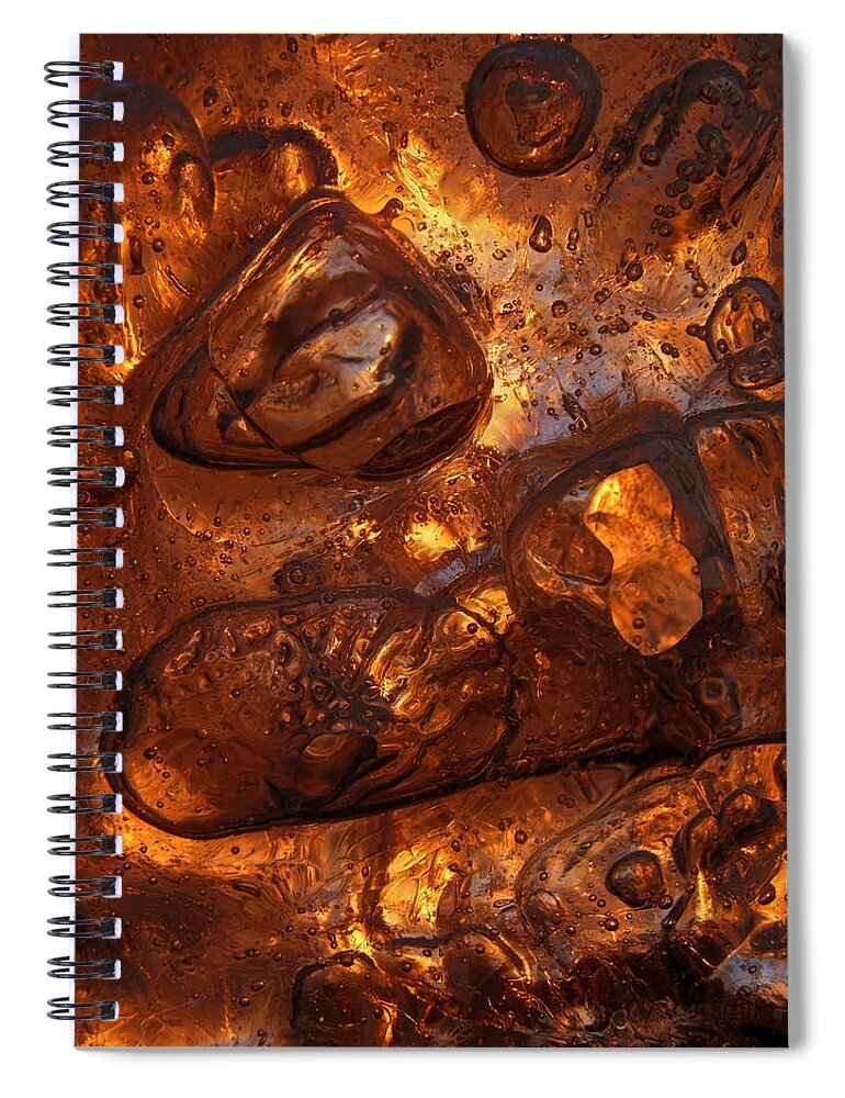 Chocolate Spiral Notebook featuring the photograph Ice Chocolate by Sami Tiainen