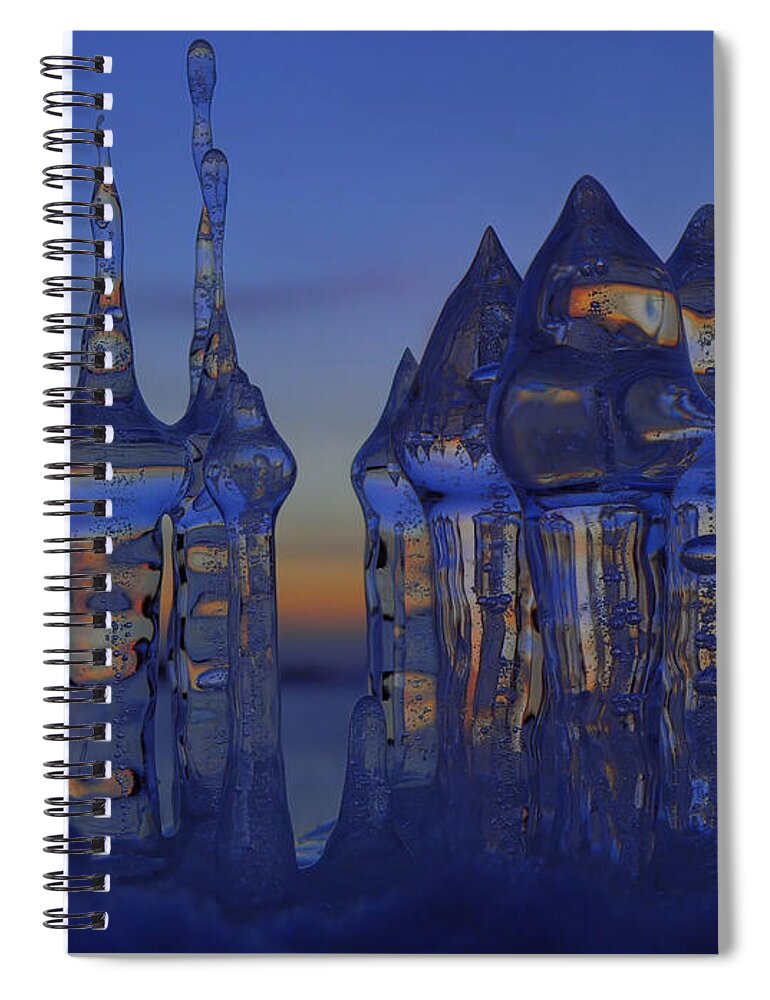Ice City Spiral Notebook featuring the photograph Ice City by Sami Tiainen