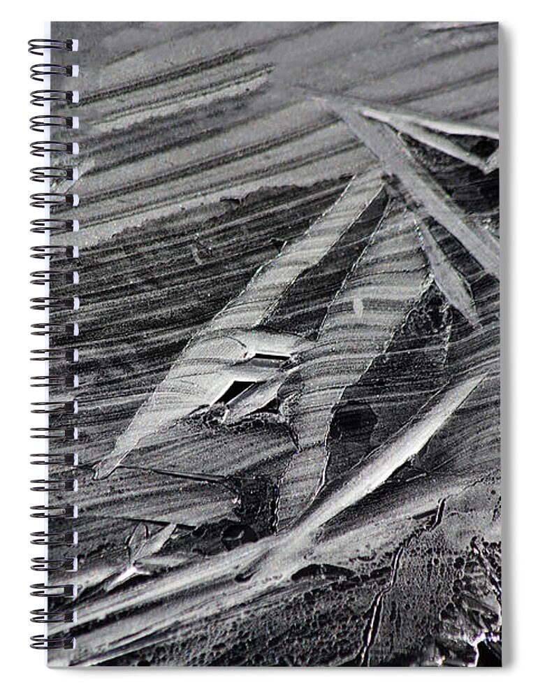 Ice Spiral Notebook featuring the photograph Ice Formations by Shane Bechler