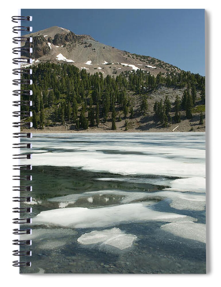 538014 Spiral Notebook featuring the photograph Ice Melting On Lake Helen by Kevin Schafer