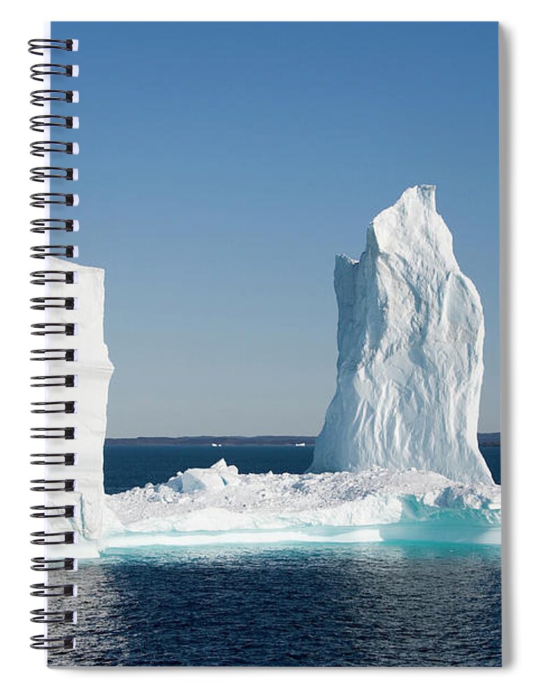 Melting Spiral Notebook featuring the photograph Iceberg From Ilulissat Kangerlua by Holger Leue