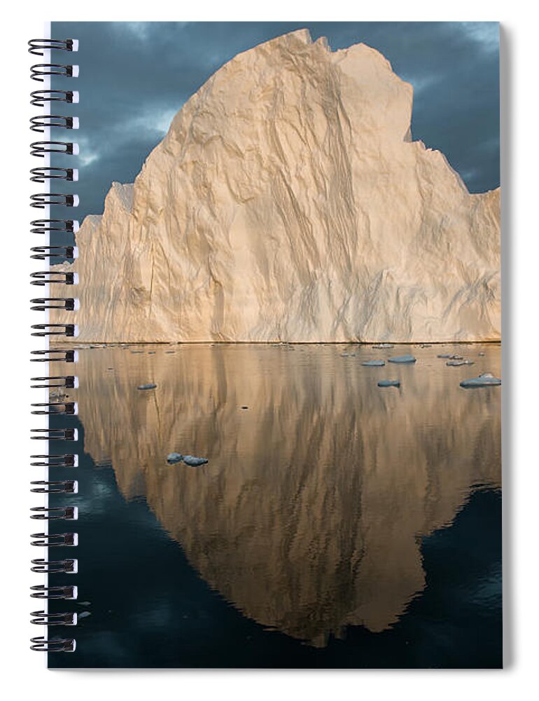 Iceberg Spiral Notebook featuring the photograph Iceberg Sunset by Photo By Gerhard Rasi