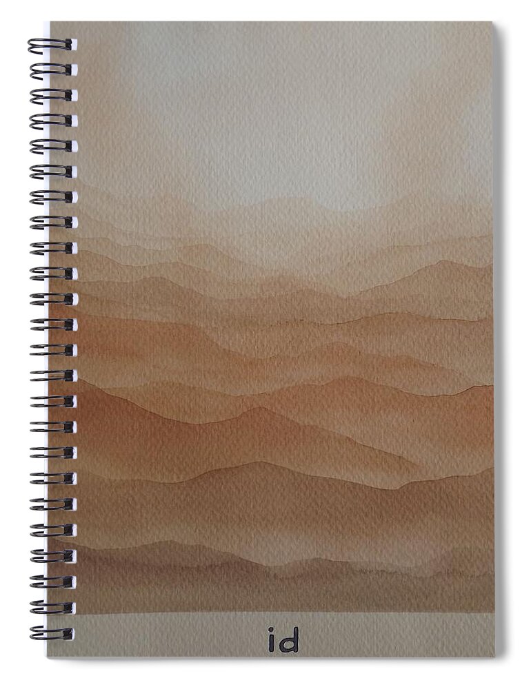 Watercolor Spiral Notebook featuring the painting id by Richard Faulkner