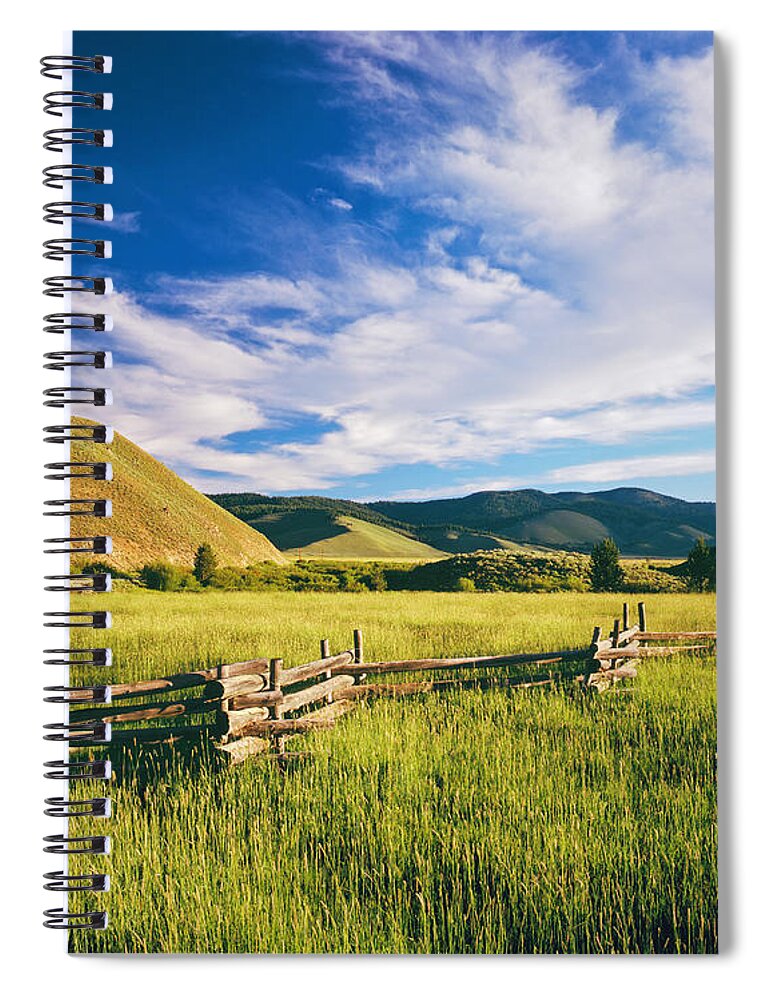 Scenics Spiral Notebook featuring the photograph Idaho Country Side by Ron thomas