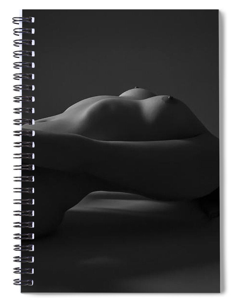 Black And White Spiral Notebook featuring the photograph If You Dare by Blue Muse Fine Art