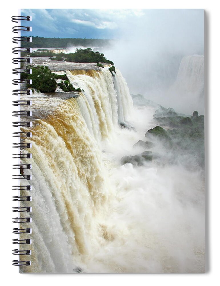 Scenics Spiral Notebook featuring the photograph Iguazu by Taken By Chashu13