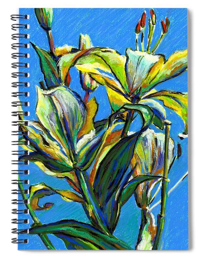 Contemporary Painting Spiral Notebook featuring the painting Illuminated by Tanya Filichkin