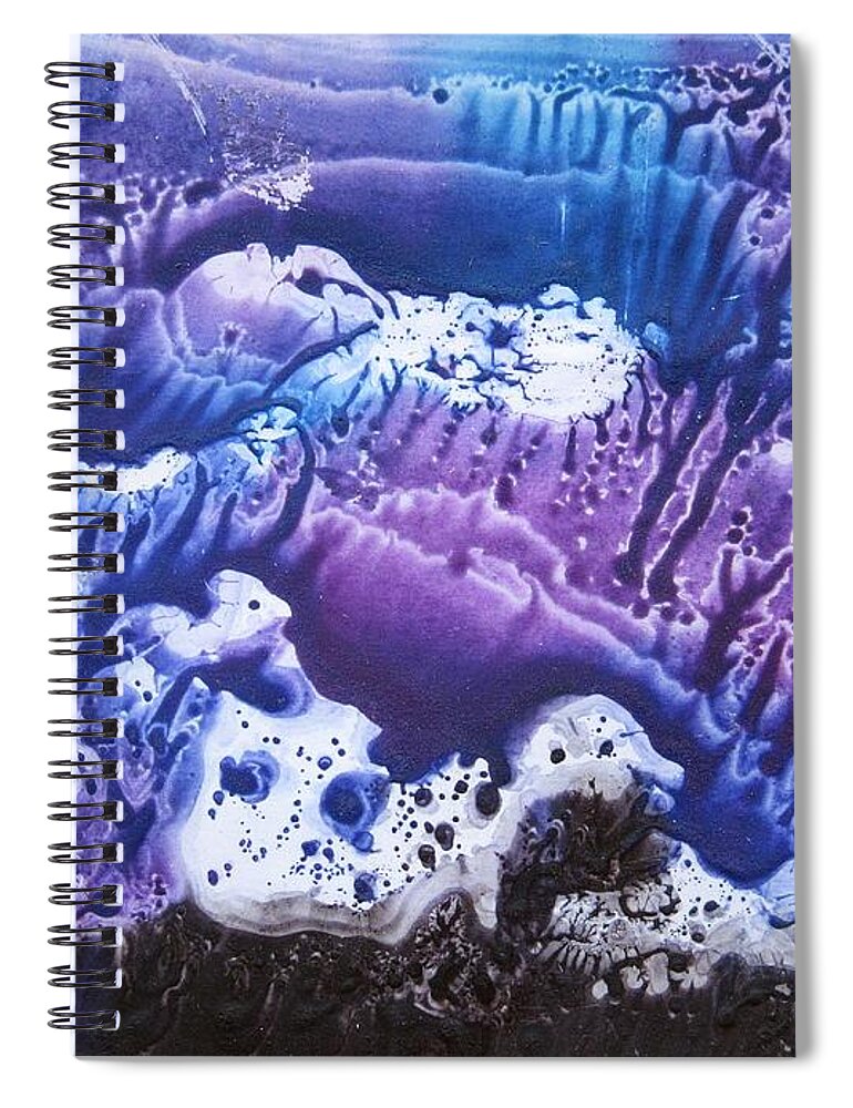 Imagination Spiral Notebook featuring the painting Imagination 3 by Vesna Martinjak