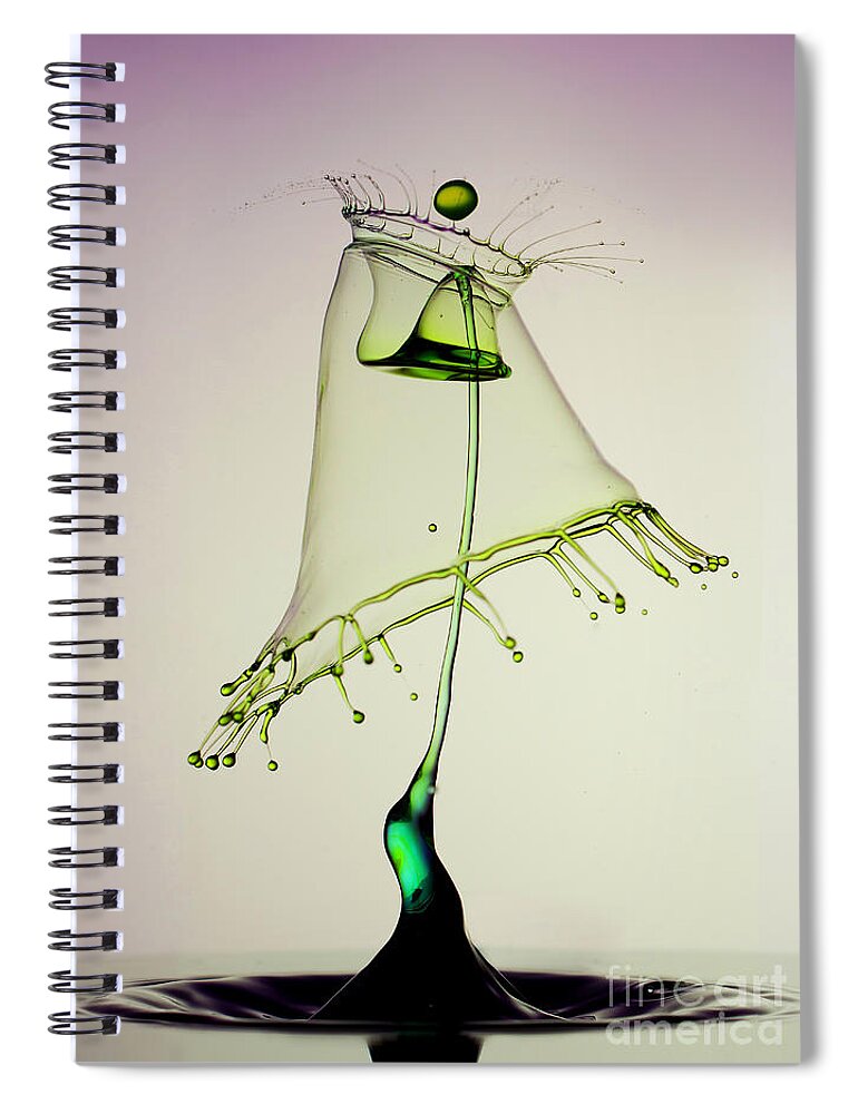Water Spiral Notebook featuring the photograph In Green by Jaroslaw Blaminsky
