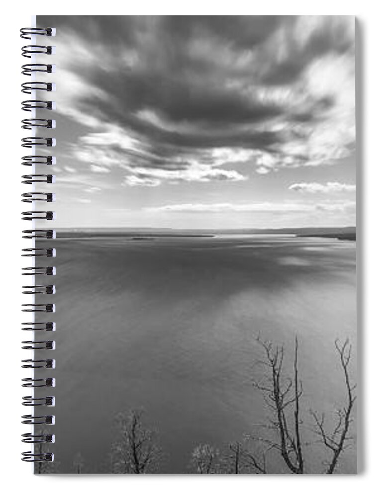 Cloud Spiral Notebook featuring the photograph In Motions by Jon Glaser