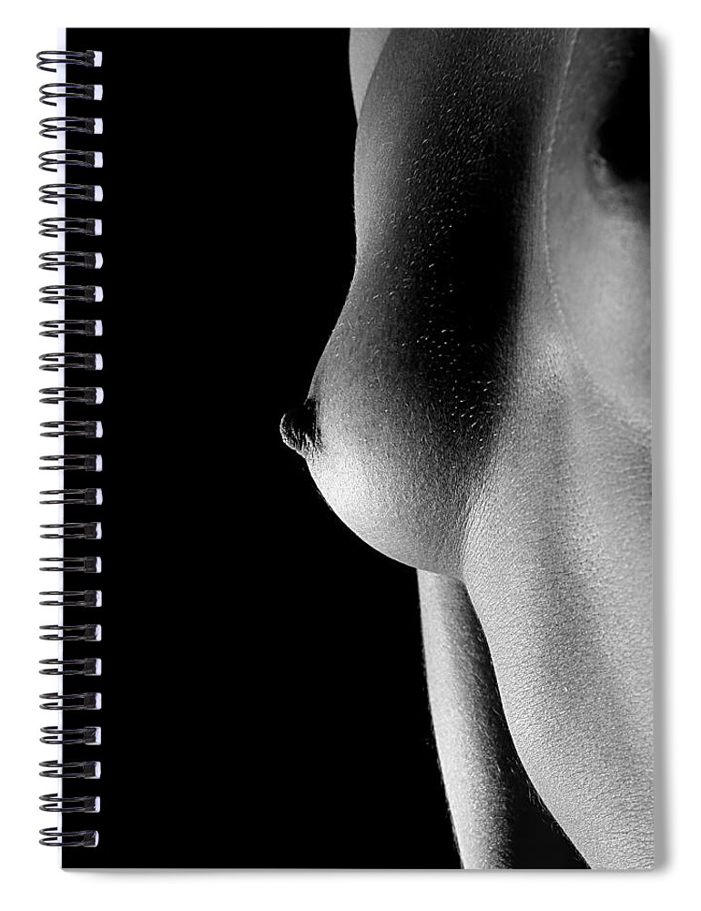 Black And White Spiral Notebook featuring the photograph In Passing by Joe Kozlowski