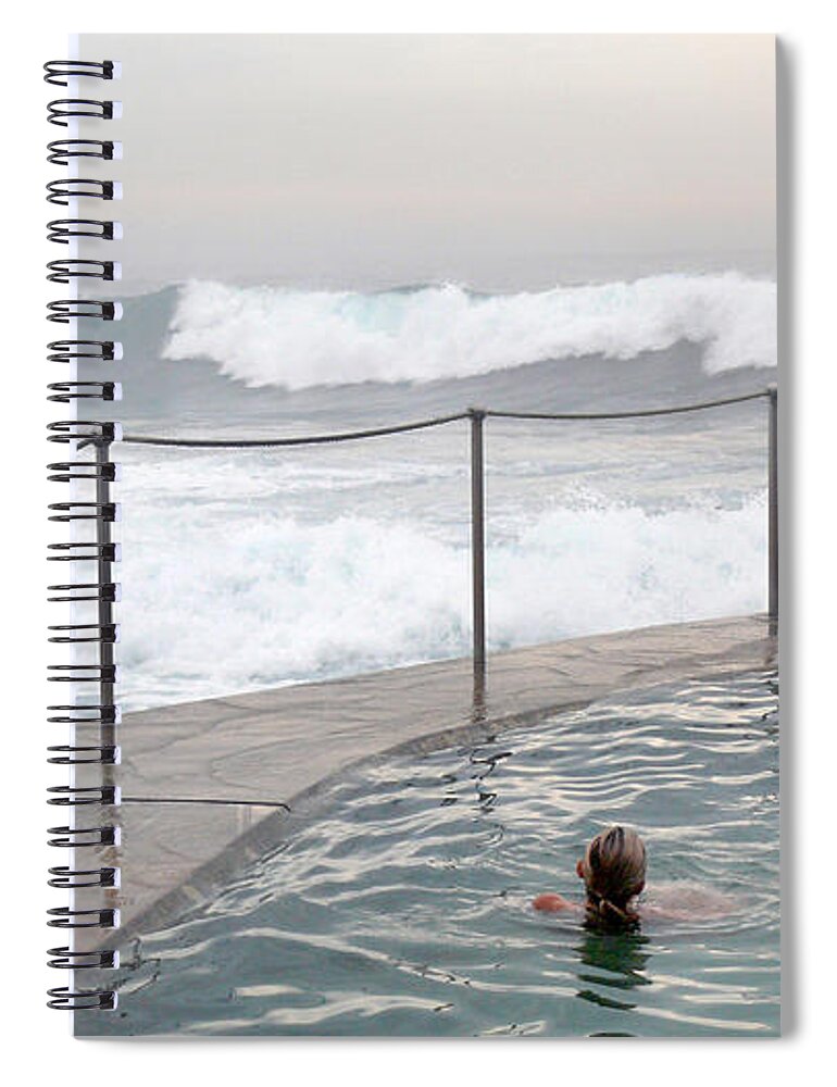 Australia Spiral Notebook featuring the photograph In Safe Waters by Evelyn Tambour