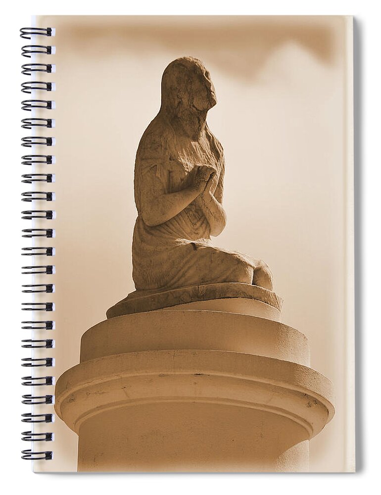 Prayer Spiral Notebook featuring the photograph In Supplication by Nadalyn Larsen