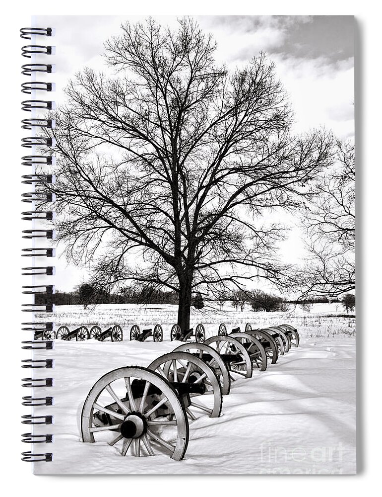 Valley Spiral Notebook featuring the photograph In Time of Peace by Olivier Le Queinec