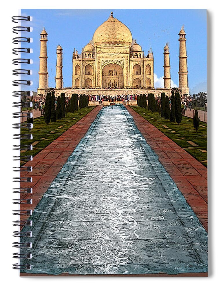 India Spiral Notebook featuring the photograph India 5 by Ben Yassa