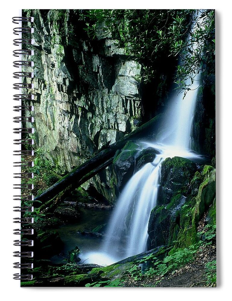 Nature Spiral Notebook featuring the photograph Indian Falls by Rodney Lee Williams