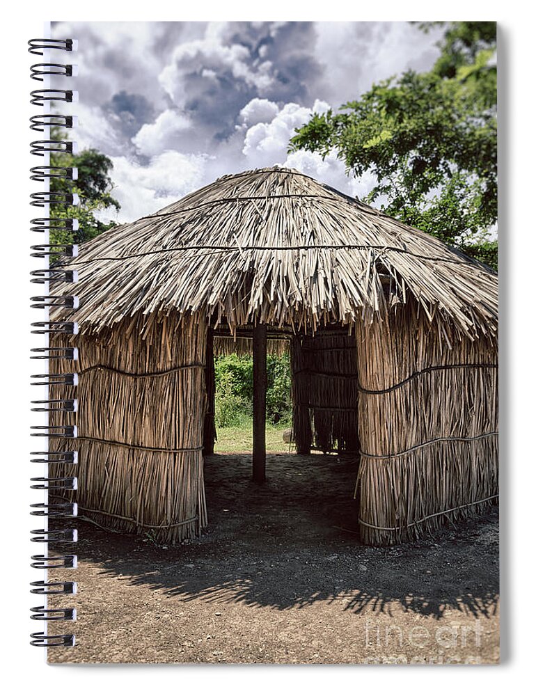 Centro Ceremonial Indigena De Tibes Spiral Notebook featuring the photograph Indigenous Tribe Huts in Puer by Bryan Mullennix